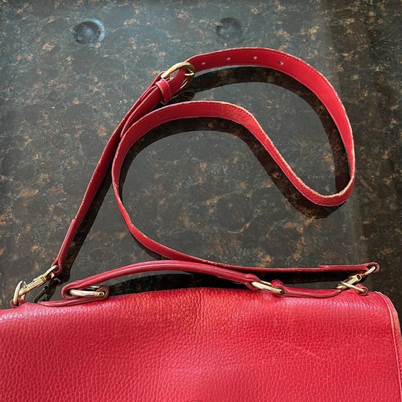 Mark Cross leather pebbled, leather flap shoulder bag. - Picture 2 of 7